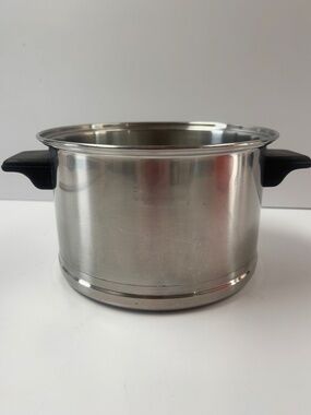 Vintage 4 Quart Lifetime Stock Pot Saucepan 18-8 Stainless Steel  USA No Lid